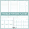 Free Blue Printable Planner Mercy Digital Designs