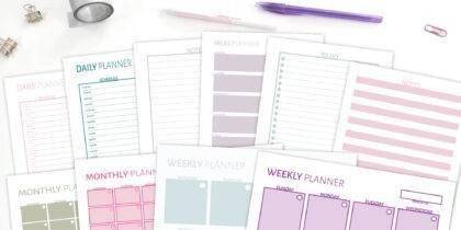 Printable Planner Pages and Digital Art Prints • Mercy Digital Designs
