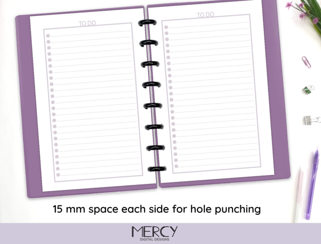 Half To Do List Printable Pastel Set • Mercy Digital Designs