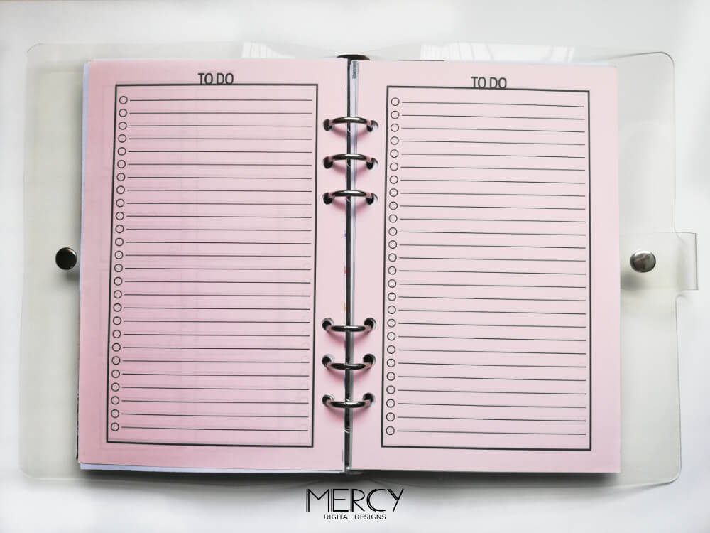 How to Personalize your planner with colored paper