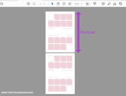 How to Print A6 Planner Inserts • Mercy Digital Designs