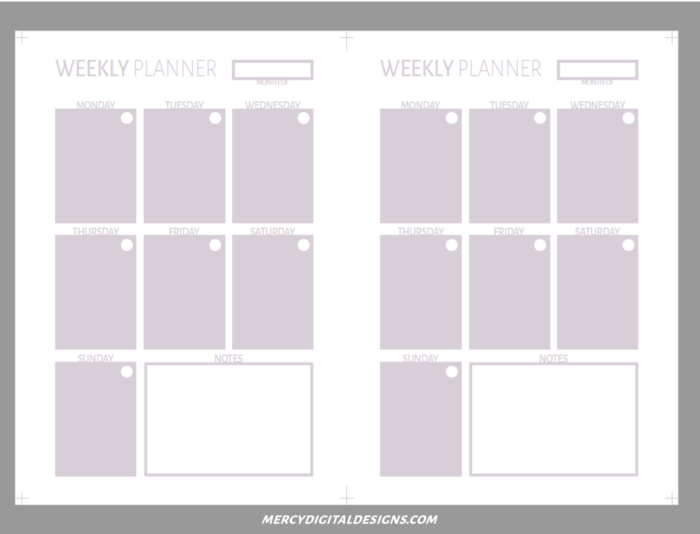 How to Print A5 Planner Inserts • Mercy Digital Designs