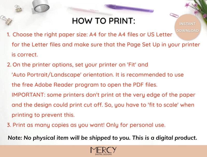 Printing Writing Paper
