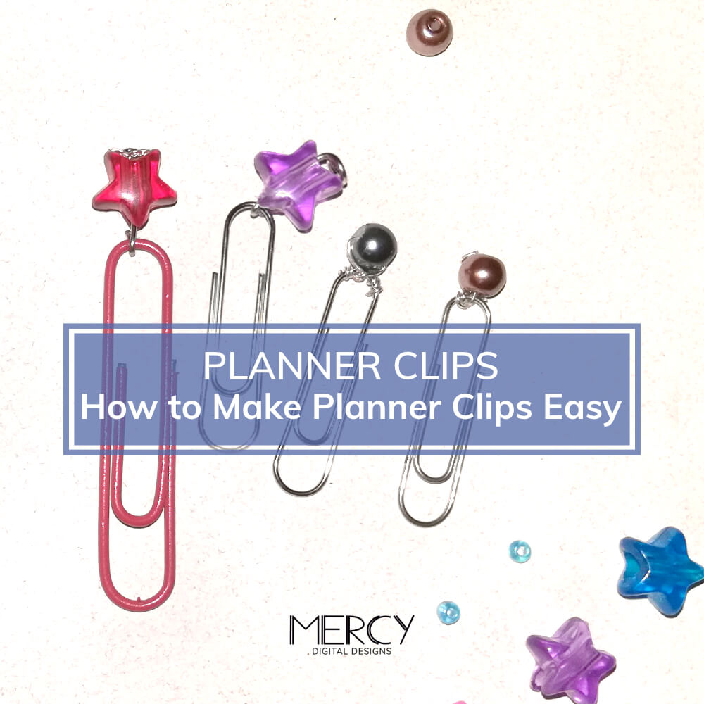 Planner clips: how to make planner clips easy