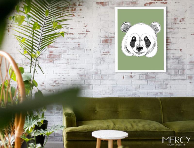 Panda Printable Wall Art