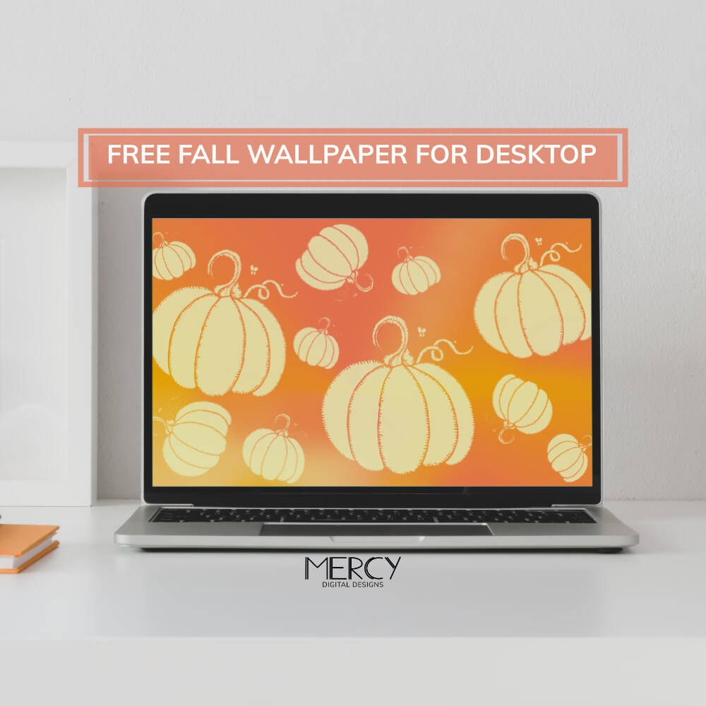 Fall Wallpaper for Desktop Free (Or Laptop) – Cute Pumpkins Background