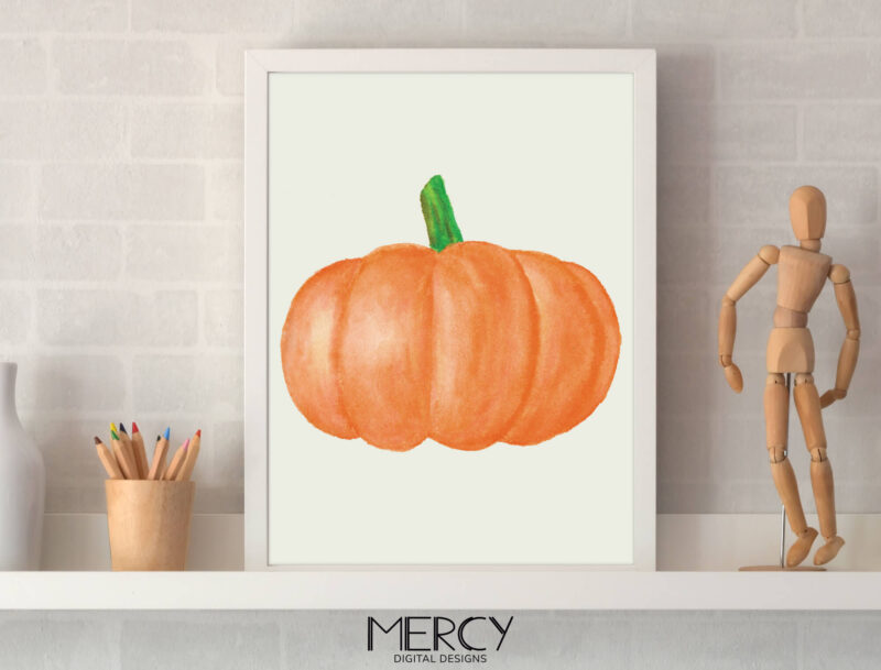 Pumpkin Wall Art Printable 1