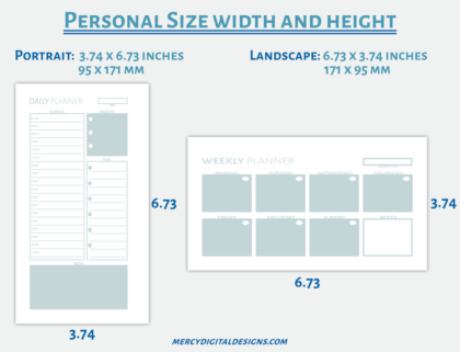 How to Print Personal Planner Inserts • Mercy Digital Designs