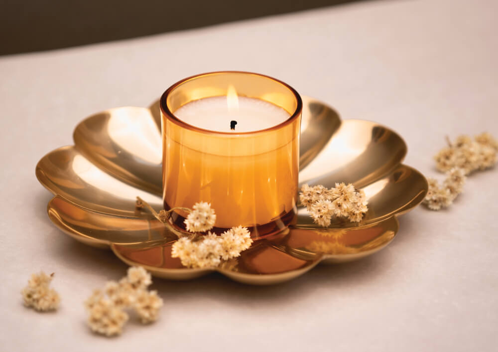 Fall Decor for Home with Neutral Scented Candles