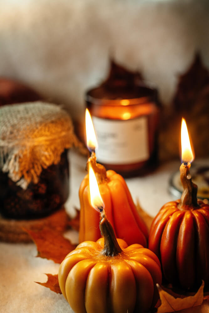 Fall Pumpkin Candles