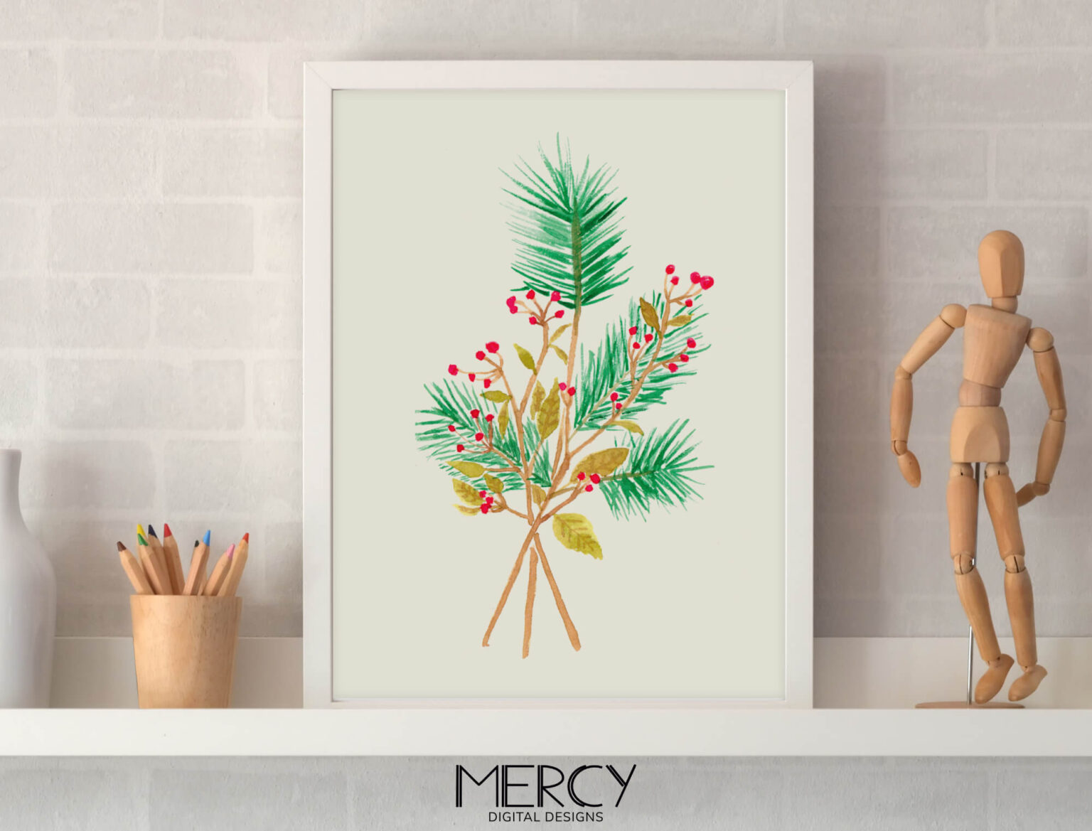 Printable Christmas Wall Decor • Mercy Digital Designs