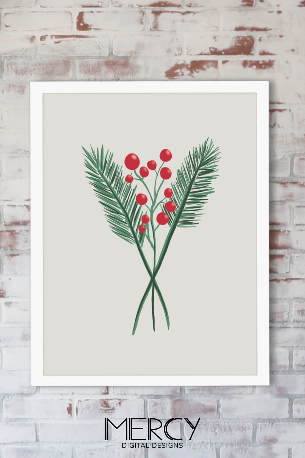 Printable Christmas Wall Art Free • Mercy Digital Designs