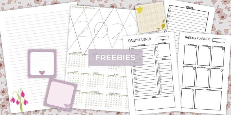 Printable Planner Pages and Digital Art Prints • Mercy Digital Designs