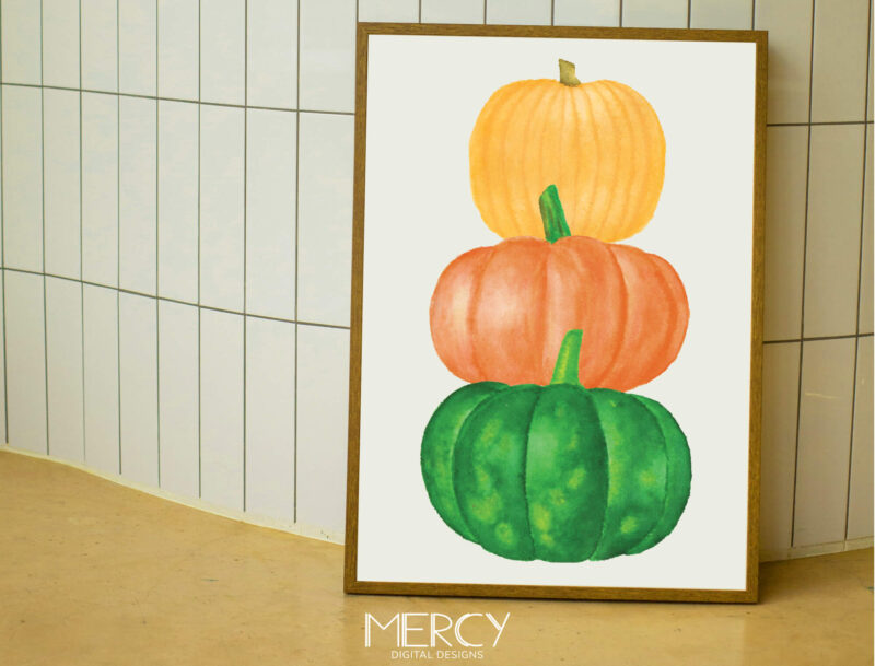 Printable Pumpkins Art Print