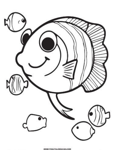 Coloring Page of Fish: 13 Printables to Color • MDD