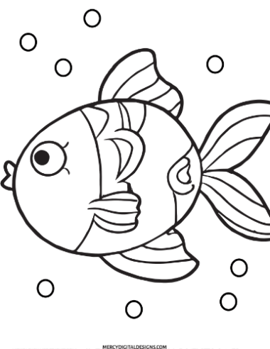 Coloring Page of Fish: 13 Printables to Color • MDD