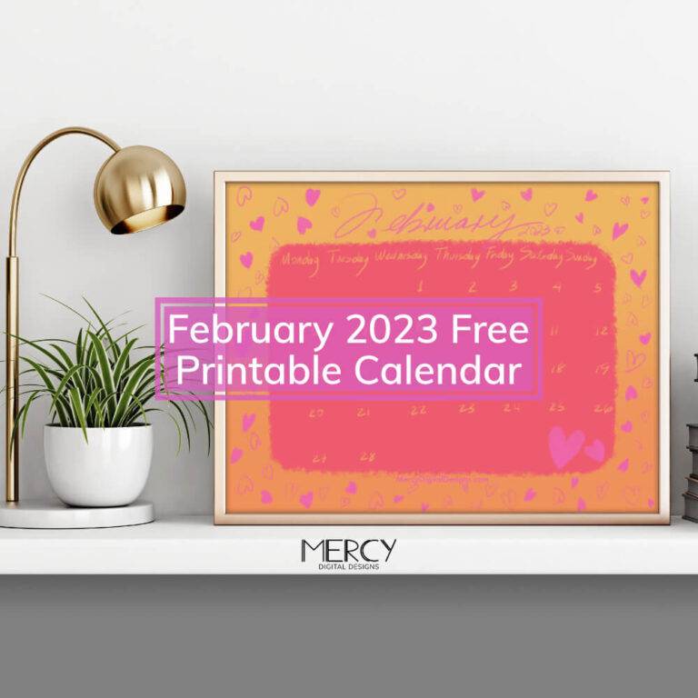 FEBRUARY 2023 CALENDAR PRINTABLE FREE PDF visual data 6