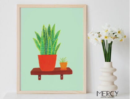 Snake Plant Painting