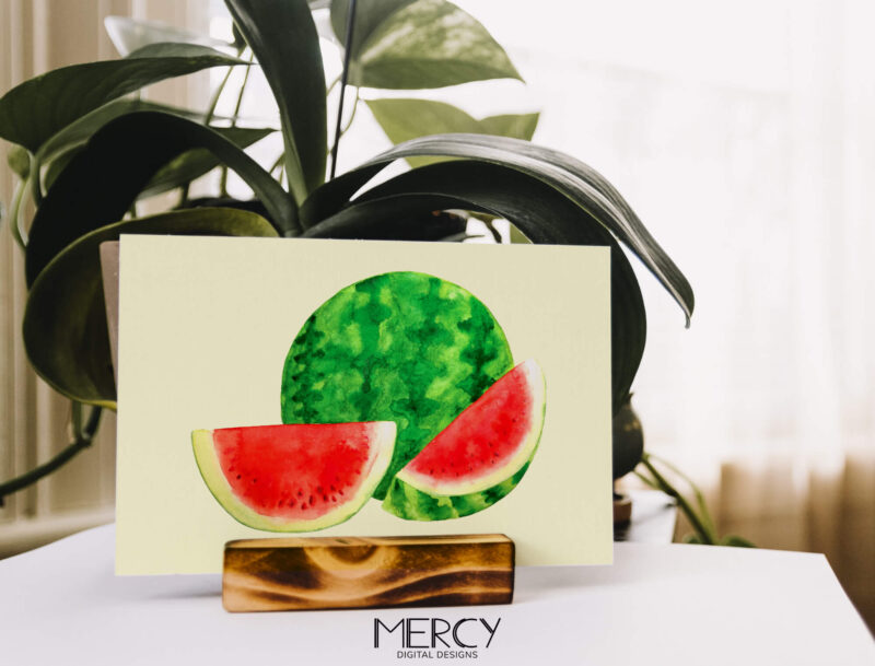 watercolor watermelon painting