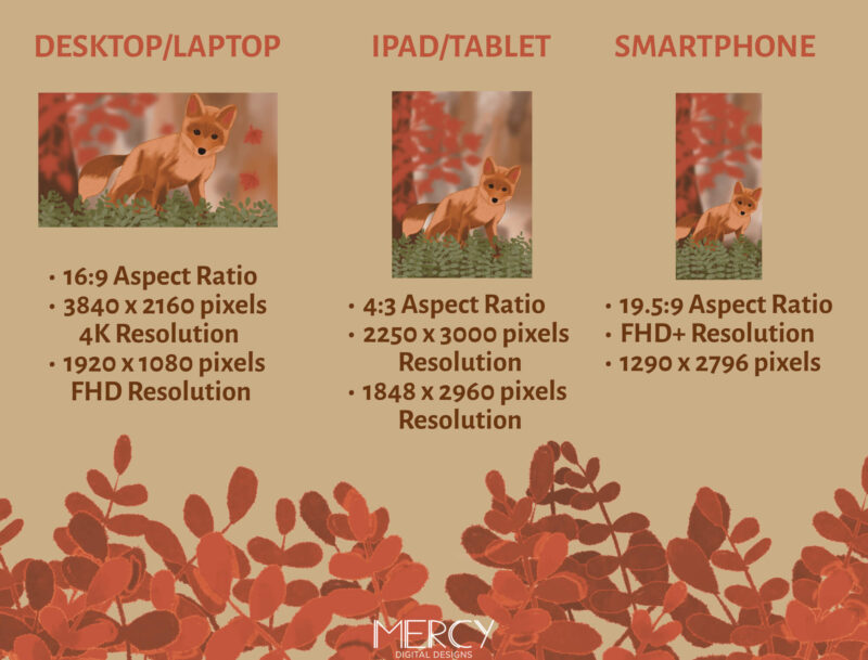 Autumn Fox Digital Wallpaper Resolution