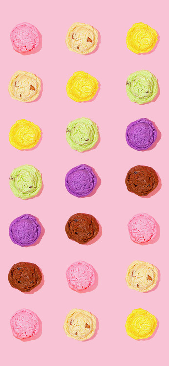 cute Ice cream Pattern summer Phone wallpaper