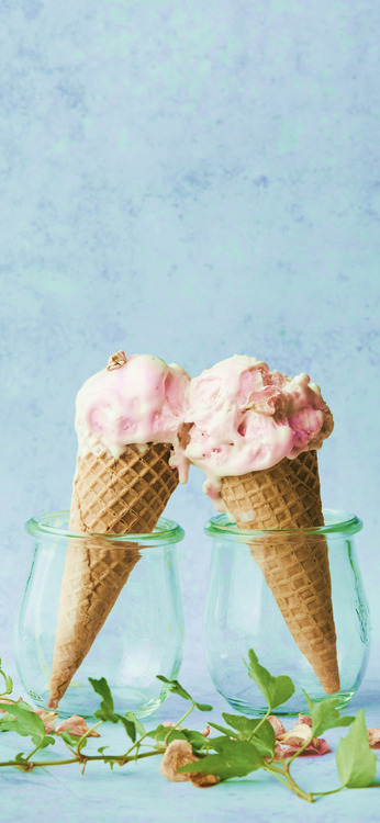 Aesthetic Ice cream summer Phone wallpaper