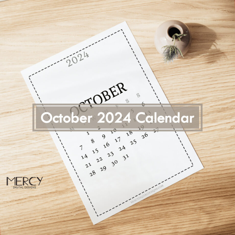 October 2024 Calendar Printable