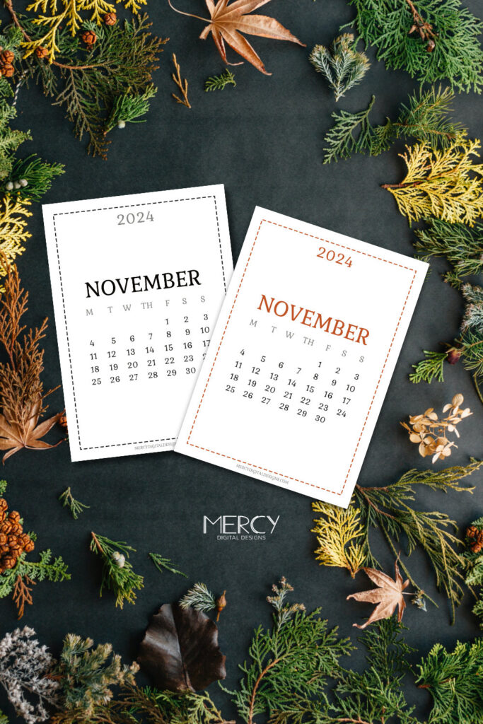 November 2024 Calendar Printable