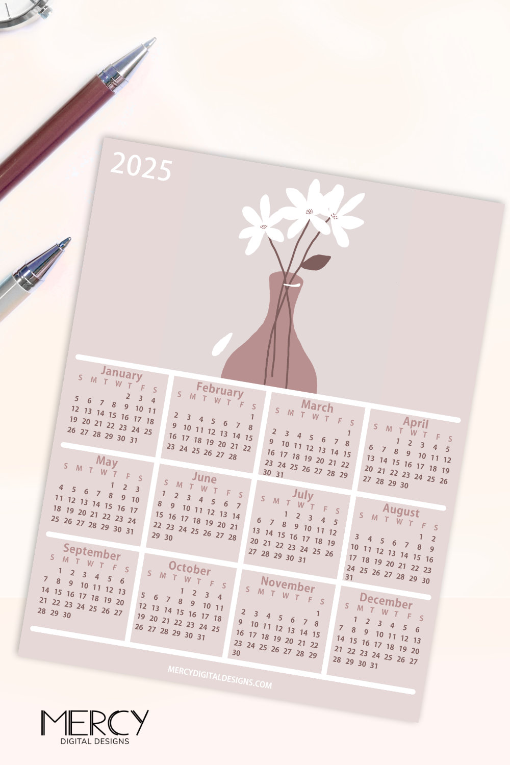 printable 2025 calendar